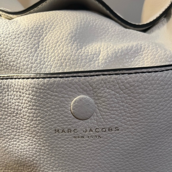 Marc Jacobs Empire City Hobo double strap Pebble Leather Porcelain Shoulder Bag - Picture 8 of 15